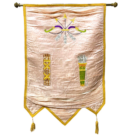 Antique Independent Order of Odd Fellows Banner