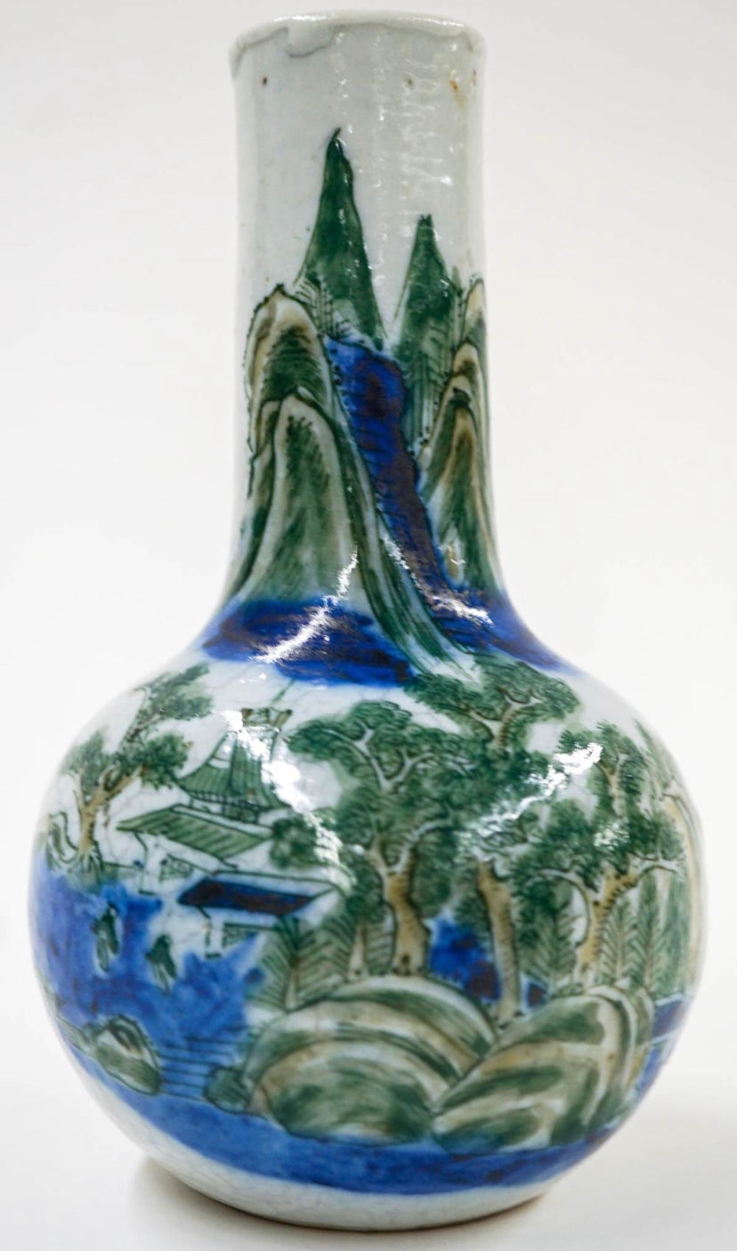 Famille Verte Bottle Vase