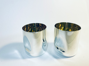 Elsa Peretti Thumbprint Cups in Sterling and 24K Vermeil