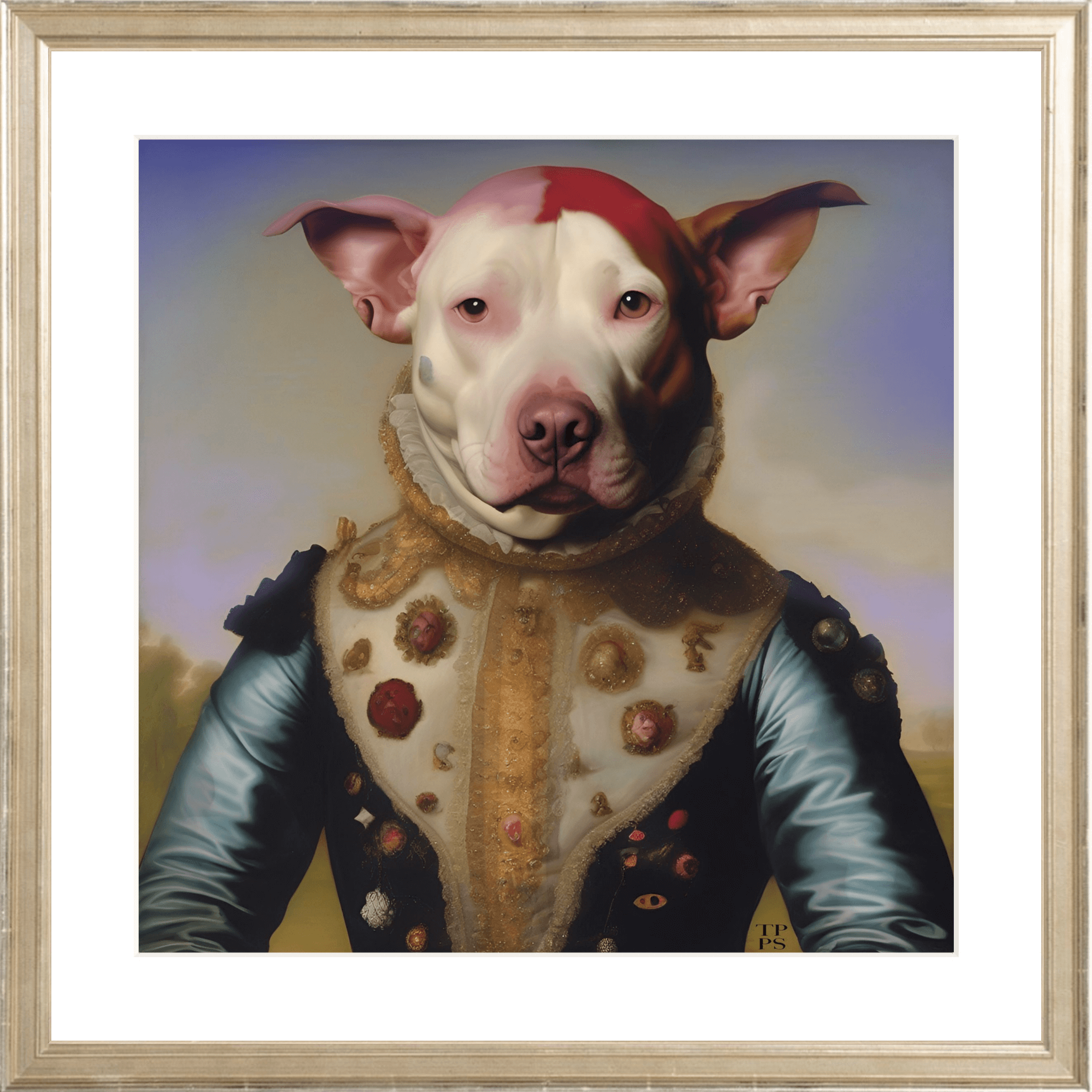Tuxedo Park Print Shop Pitbull Nobleman Portrait