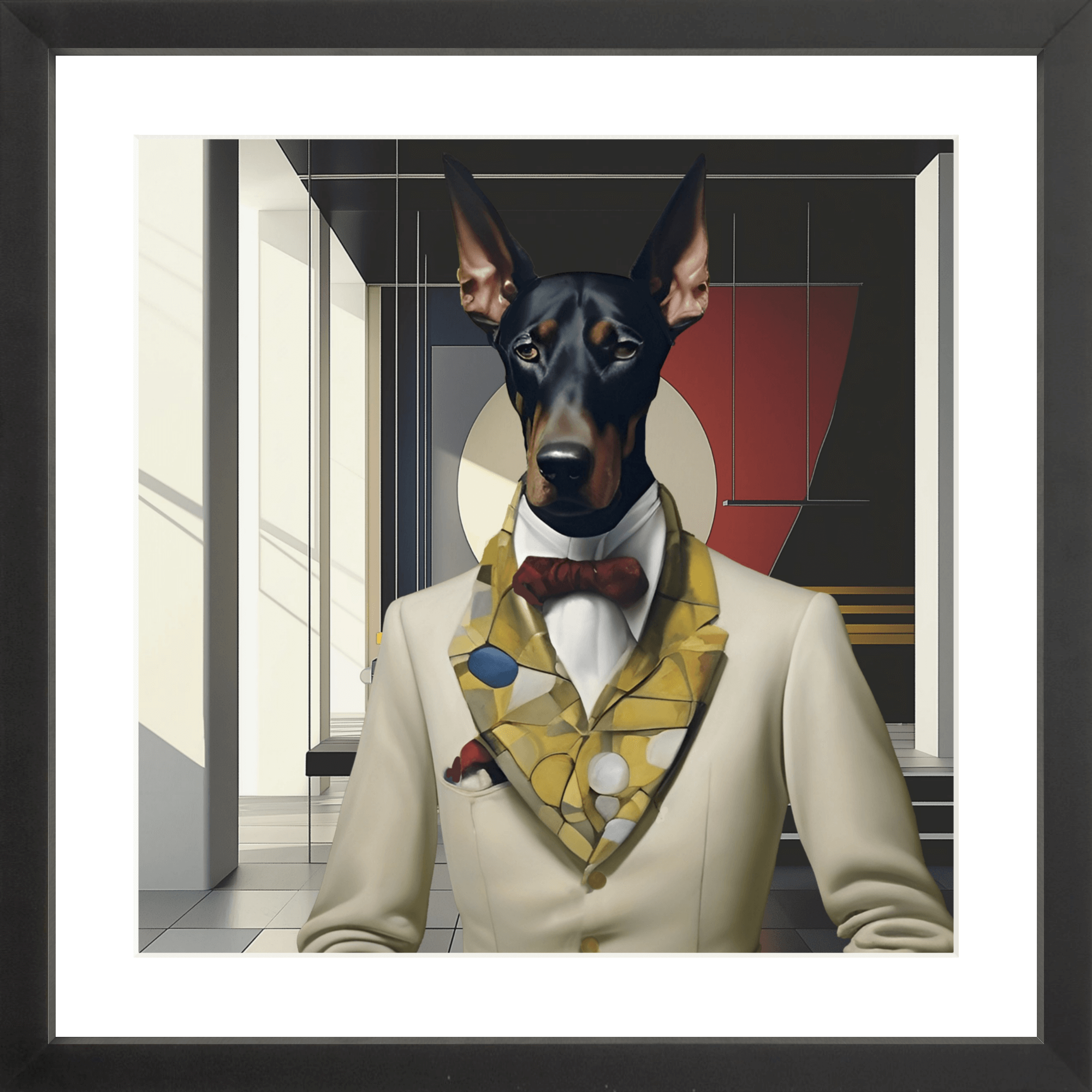 Tuxedo Park Print Shop Bauhaus Doberman