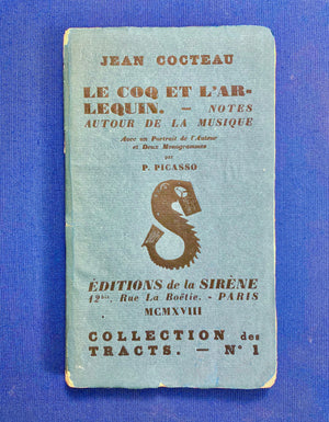 Jean Cocteau Le Coq et L’Arlequin Pablo Picasso