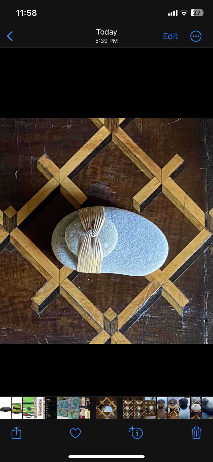 Sandra Simonson Studio River Rocks Cane Wrapped River Rocks