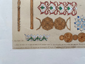 E. Collinot & C. Hand Colored Etching Bijoux Persans et Arabes
