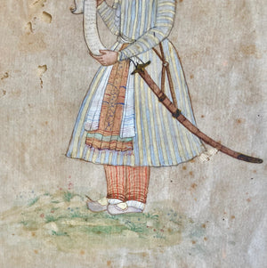 An Antique Mughal Portrait of Shaikh Farid Murtaza Khan