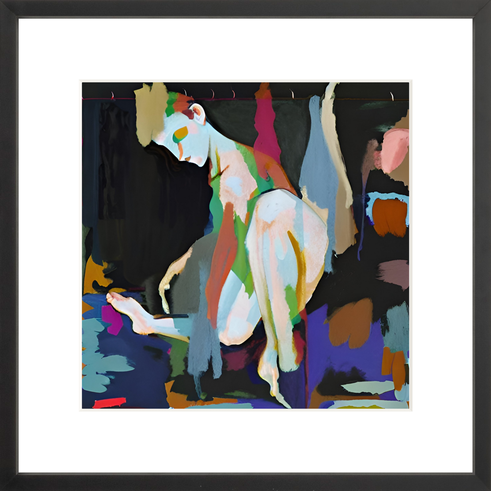 Tuxedo Park Print Shop Mid-Century Modern Figure Study