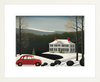 Tuxedo Park Print Shop Red Car