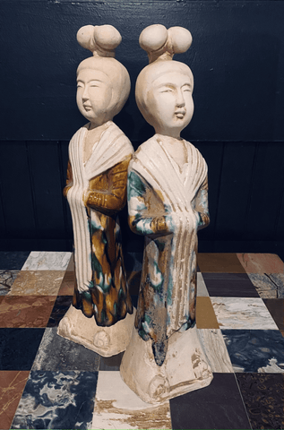 Sancai-Glazed Minqui from the Chew Family Collection - Tuxedo Park Junk Shop