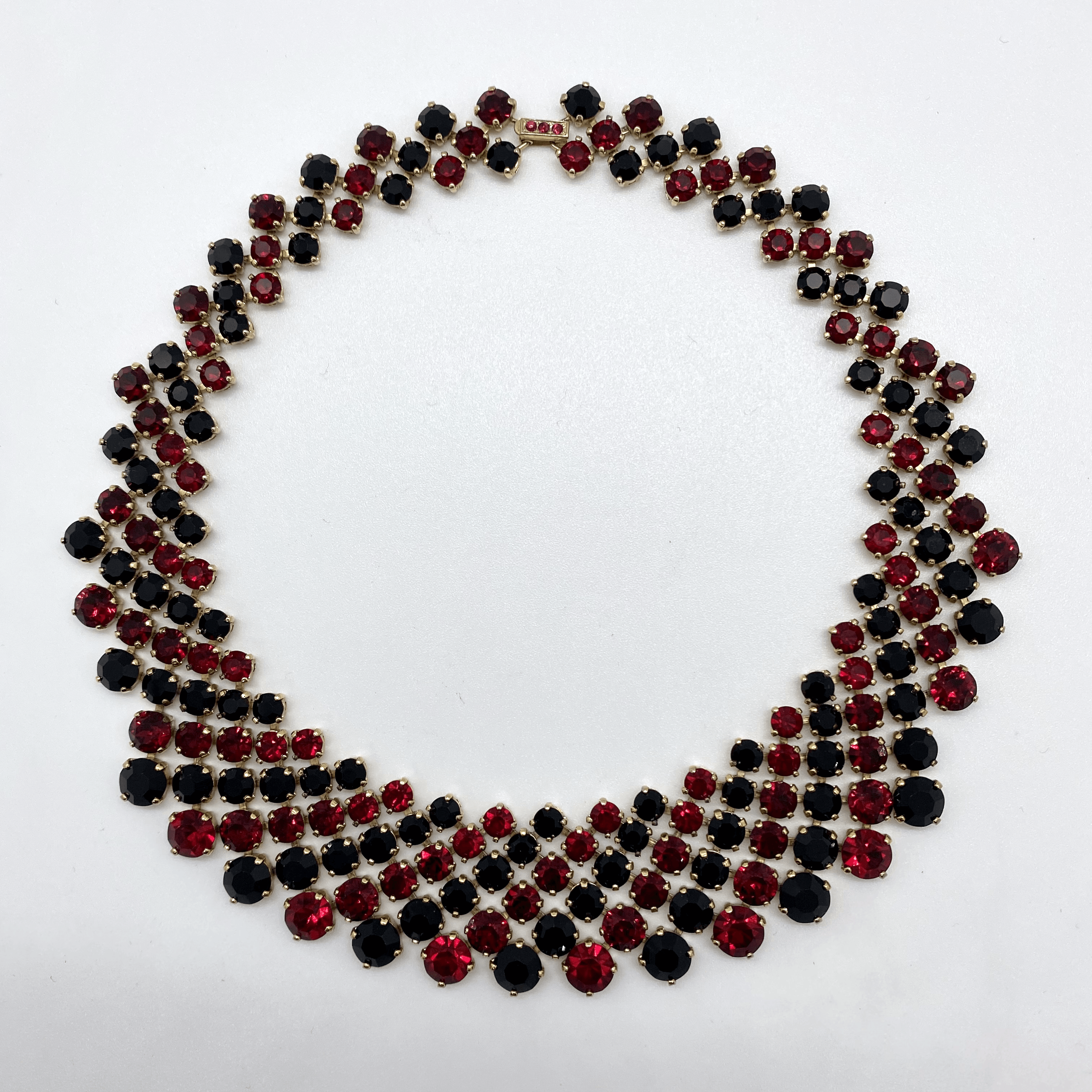 Trifari Crystal Collar circa 1950 - Tuxedo Park Junk Shop