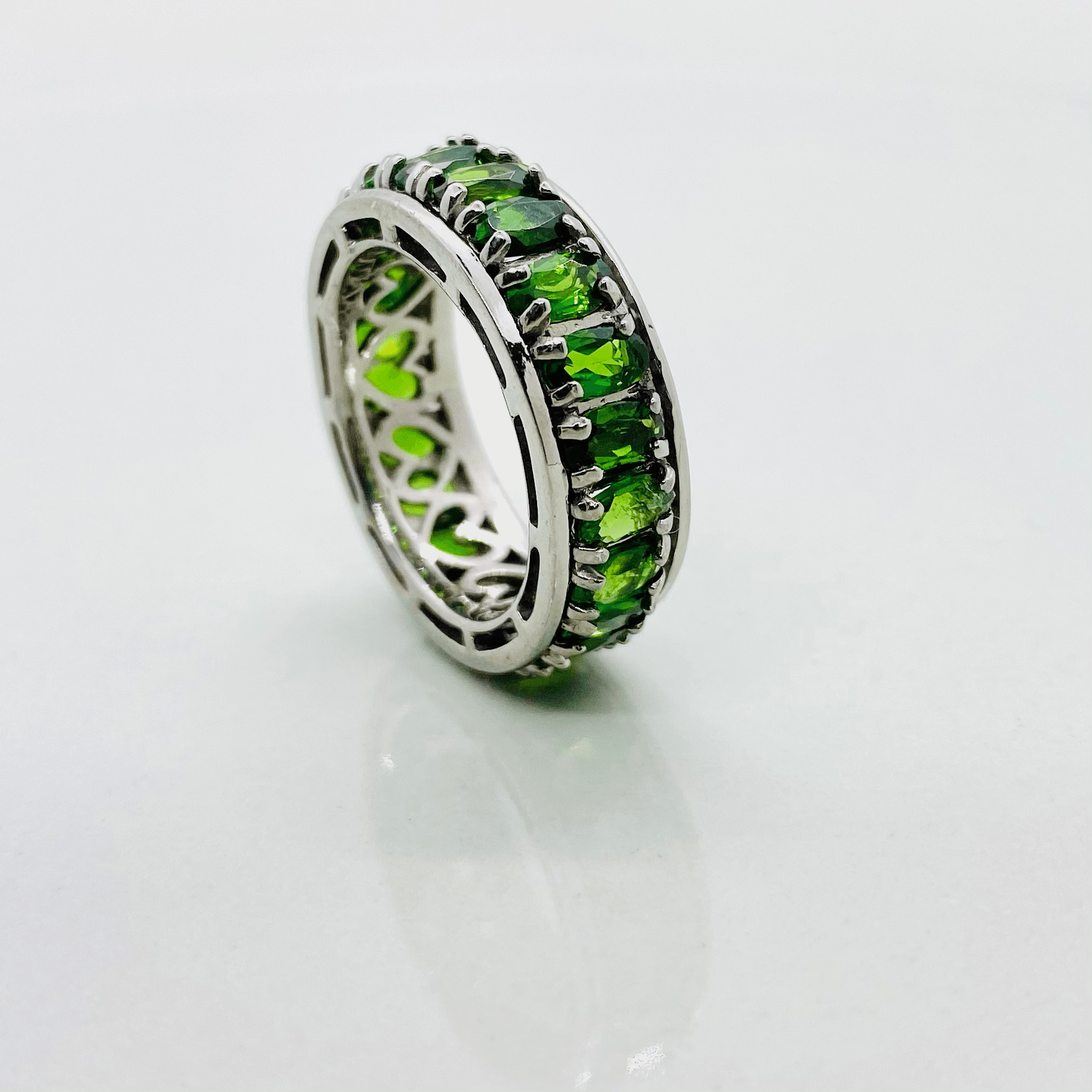 Natural Gemstone Eternity Bands - Tuxedo Park Junk Shop