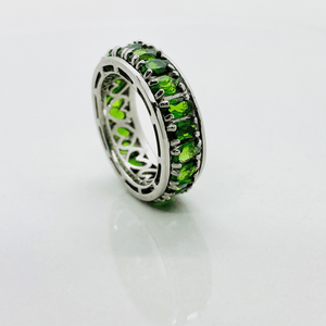 Natural Gemstone Eternity Bands - Tuxedo Park Junk Shop