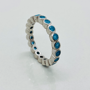 Natural Gemstone Eternity Bands - Tuxedo Park Junk Shop