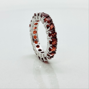 Natural Gemstone Eternity Bands - Tuxedo Park Junk Shop