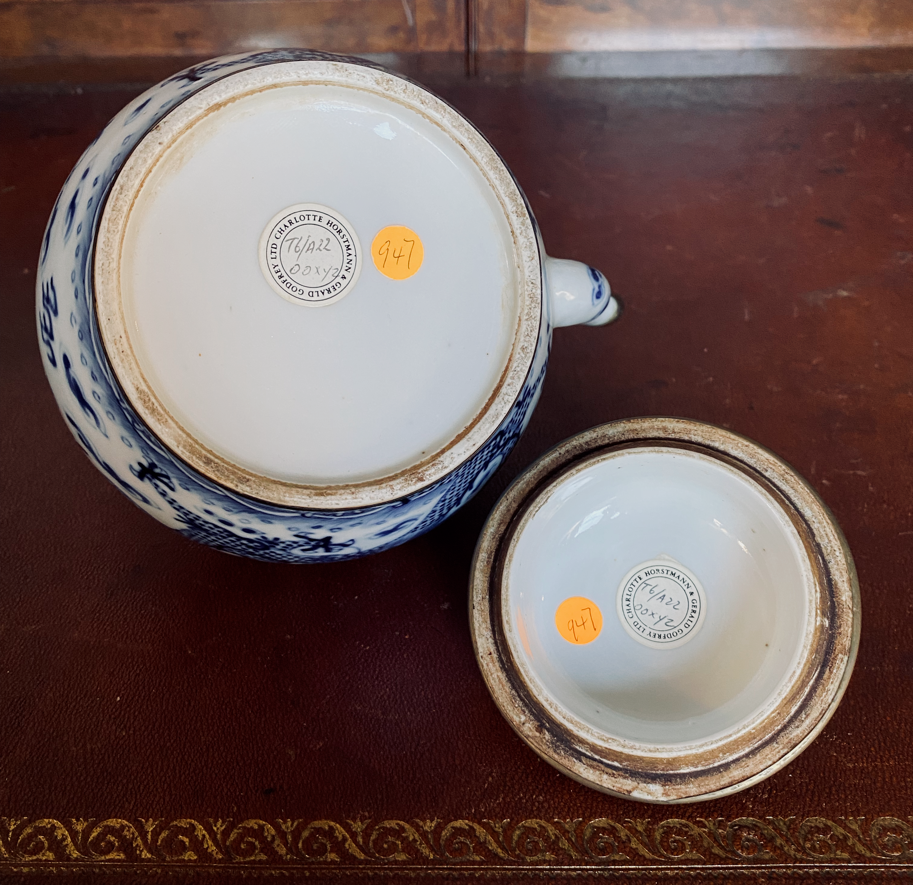 Blue and White Porcelain Dragons Teapot