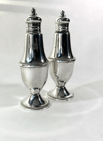 Vintage Sterling Silver Salt & Pepper Shakers