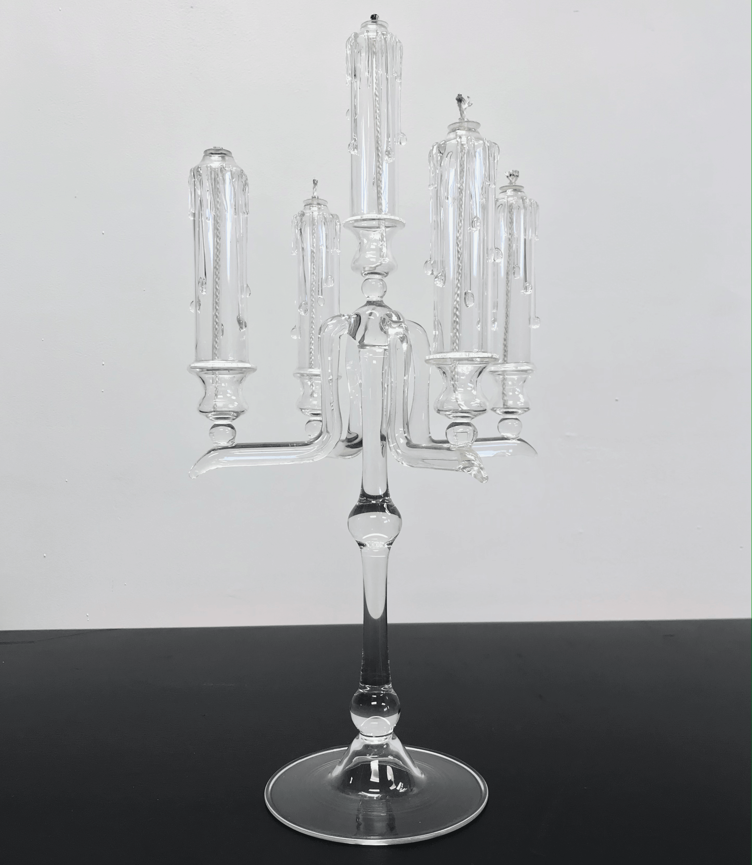 Hand-blown Glass Candle Oil Lights - Tuxedo Park Junk Shop