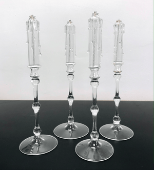 Hand-blown Glass Candle Oil Lights - Tuxedo Park Junk Shop