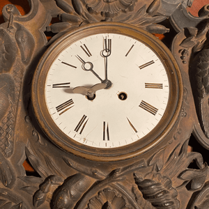 19th Century Iron French Hunt Clock