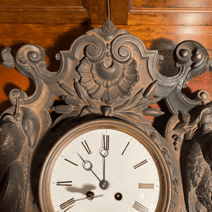 19th Century Iron French Hunt Clock