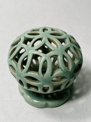 Antique Korean Celadon Reticulated Censers
