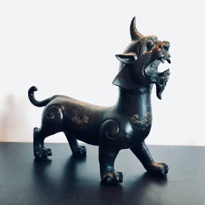 Chinese Qilin in Bronze