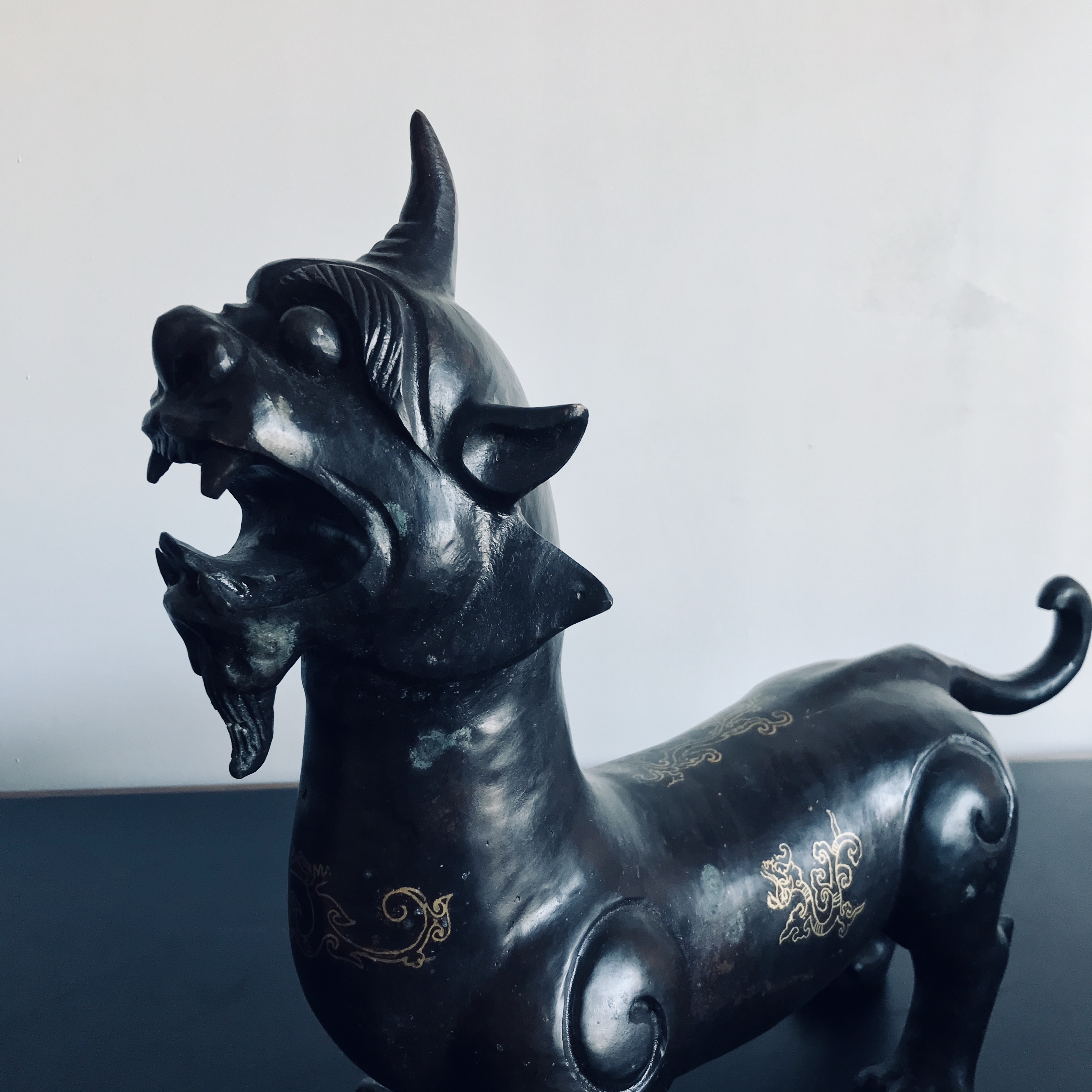 Chinese Qilin in Bronze