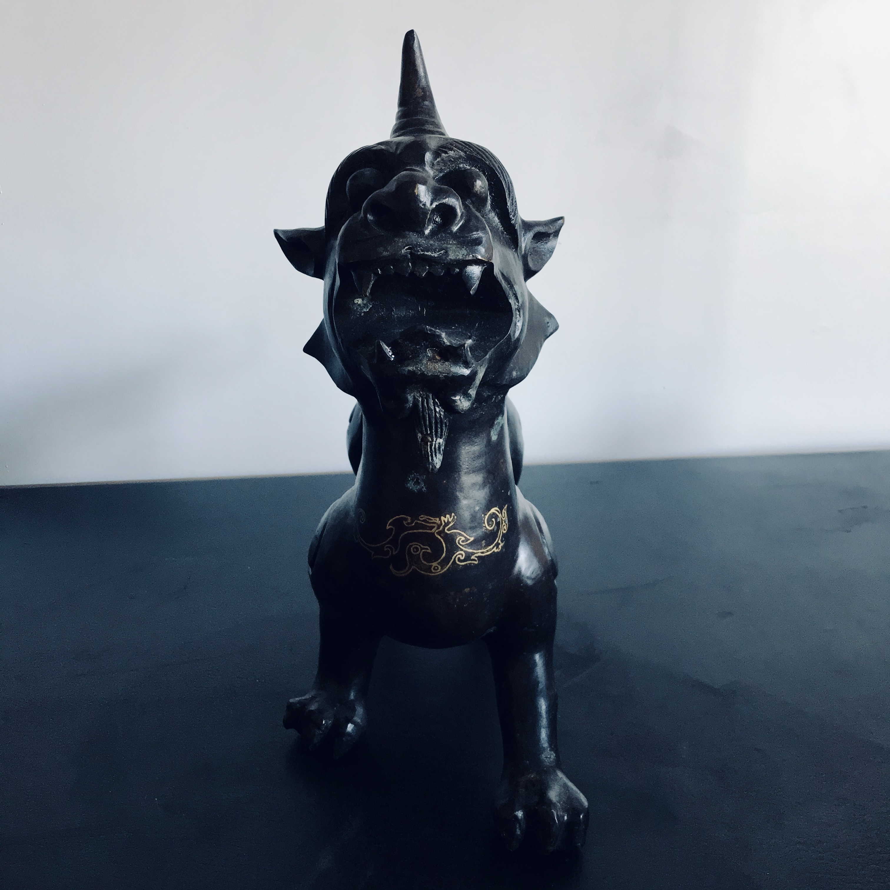 Chinese Qilin in Bronze