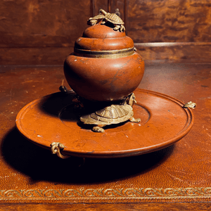 Napoleon III Marble Ormolu Mounted Inkwell