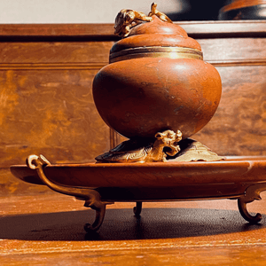 Napoleon III Marble Ormolu Mounted Inkwell