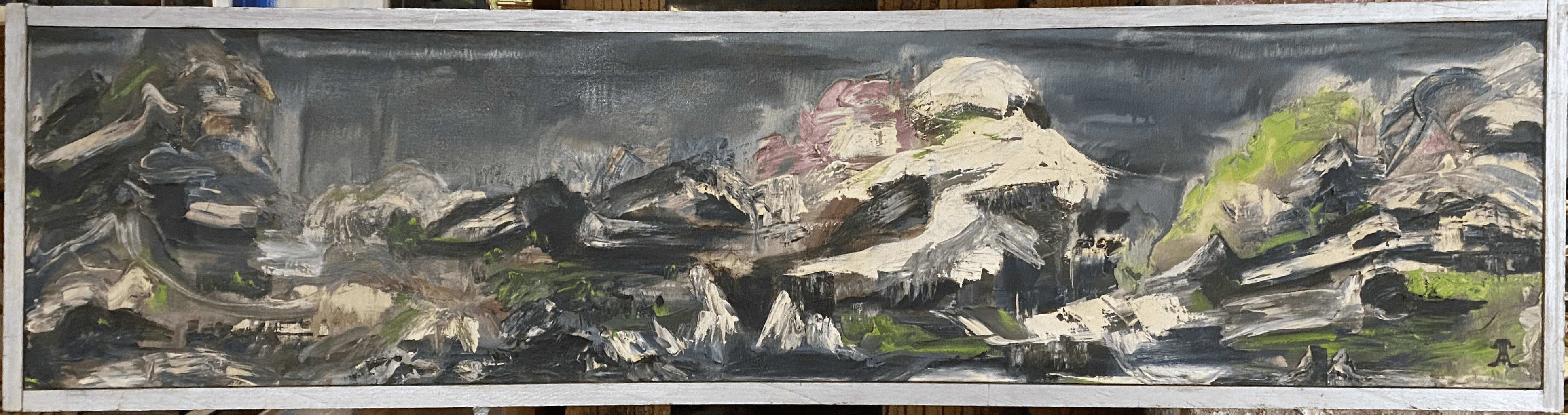 Uta Von Bern Stormy Waters Oil on Canvas