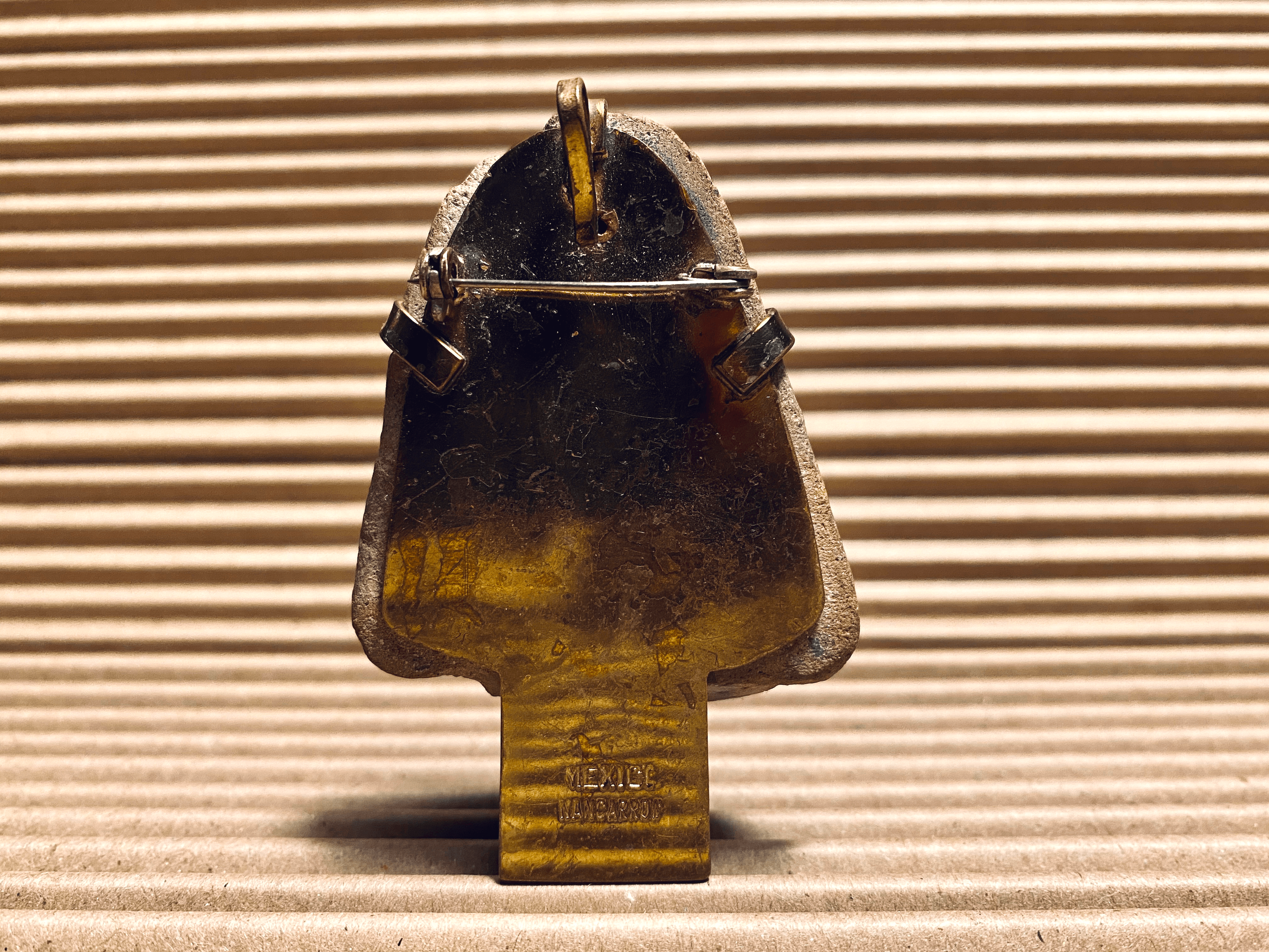 Pre-Columbian Relic Wearable Sculpture by Annette Nancarrow - Tuxedo Park Junk Shop