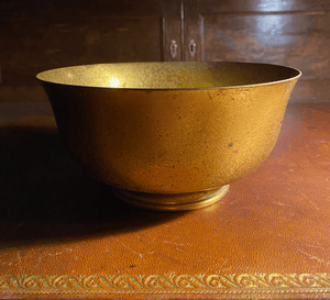 Louis C. Tiffany Furnaces Inc. Favrile Bronze Flared and Footed Bowl c. 1930 - Tuxedo Park Junk Shop