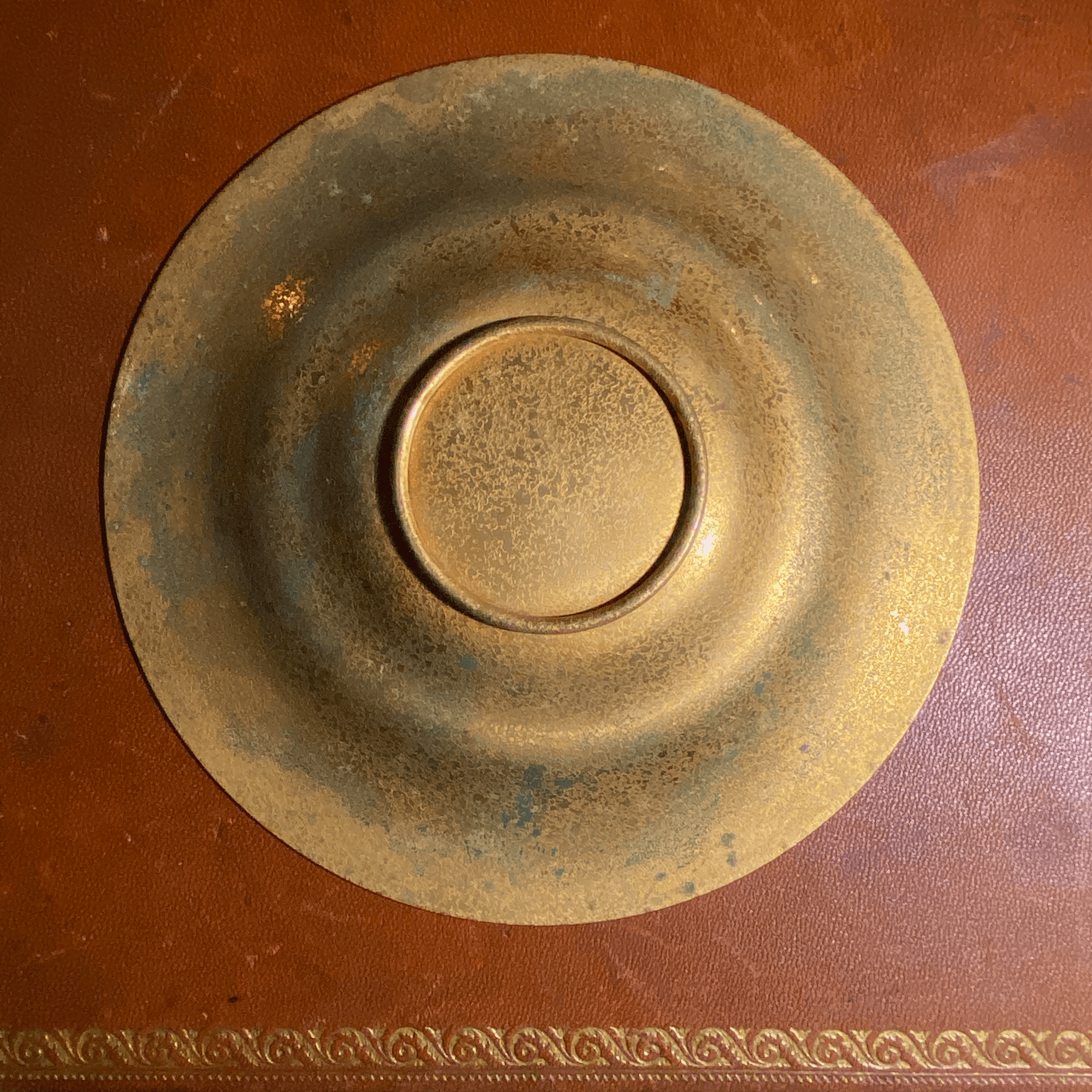 Louis C. Tiffany Furnaces Inc. Favrile Bronze Bowl with Flared Rim circa 1930 - Tuxedo Park Junk Shop