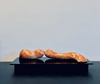 Jeanne Wolf Untitled Sculpture in Orange Marble