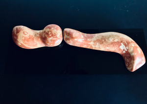 Jeanne Wolf Untitled Sculpture in Orange Marble