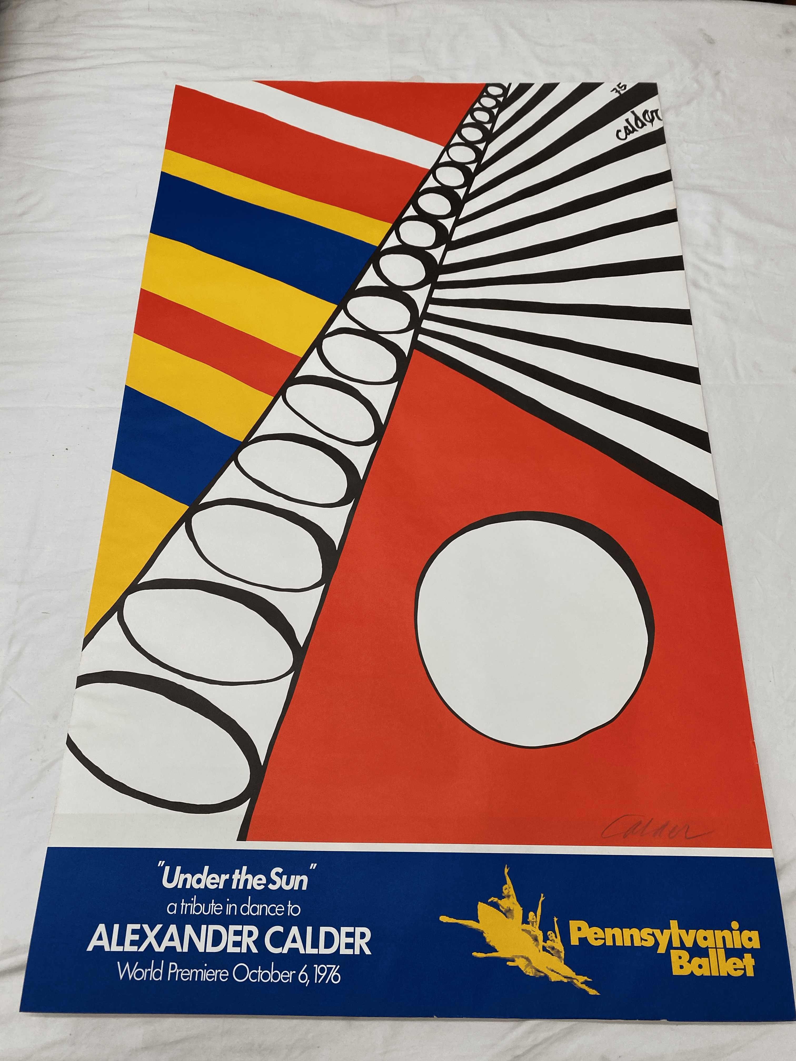 Alexander Calder Under the Sun, 1976 Pennsylvania Ballet Lithograph - Tuxedo Park Junk Shop