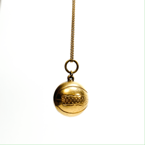 Vintage 10K Gold-Fill Basketball Pendant