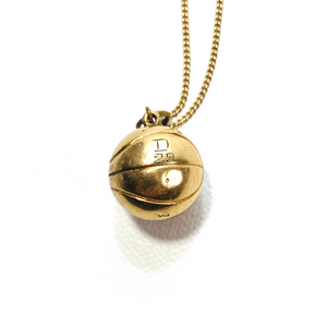 Vintage 10K Gold-Fill Basketball Pendant