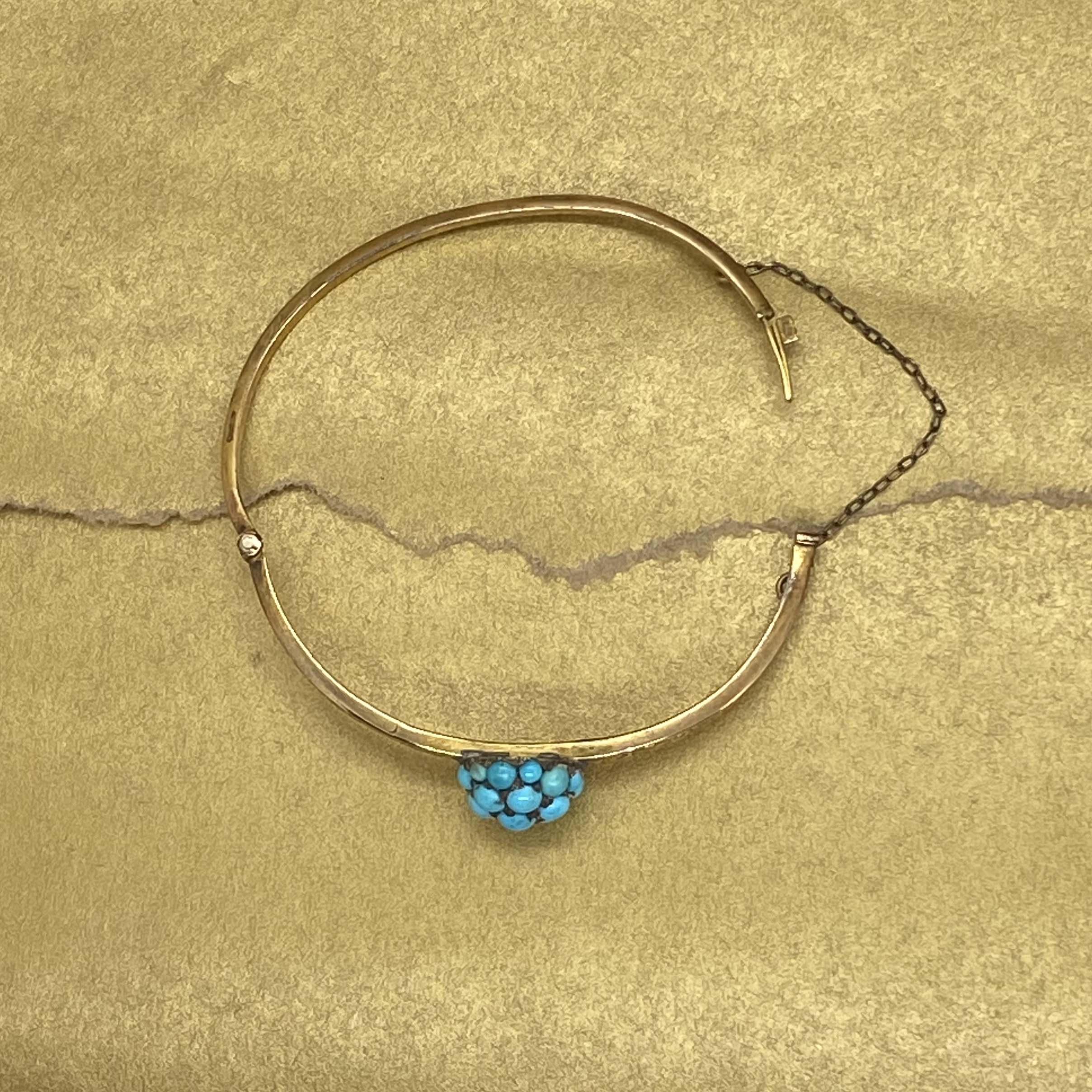 Victorian Domed Turquoise Bracelet
