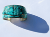 Art Deco Turquoise Cuff by DJ Stewart - Tuxedo Park Junk Shop