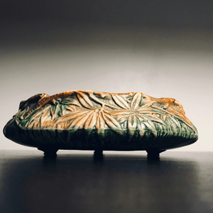 Faux Bois Weller Palm Bowl Circa 1920