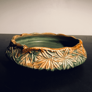 Faux Bois Weller Palm Bowl Circa 1920