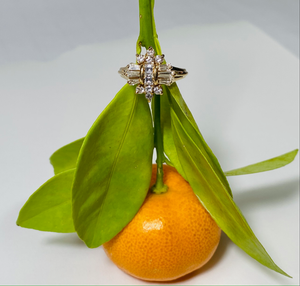 Gold and Diamond Dinner Ring
