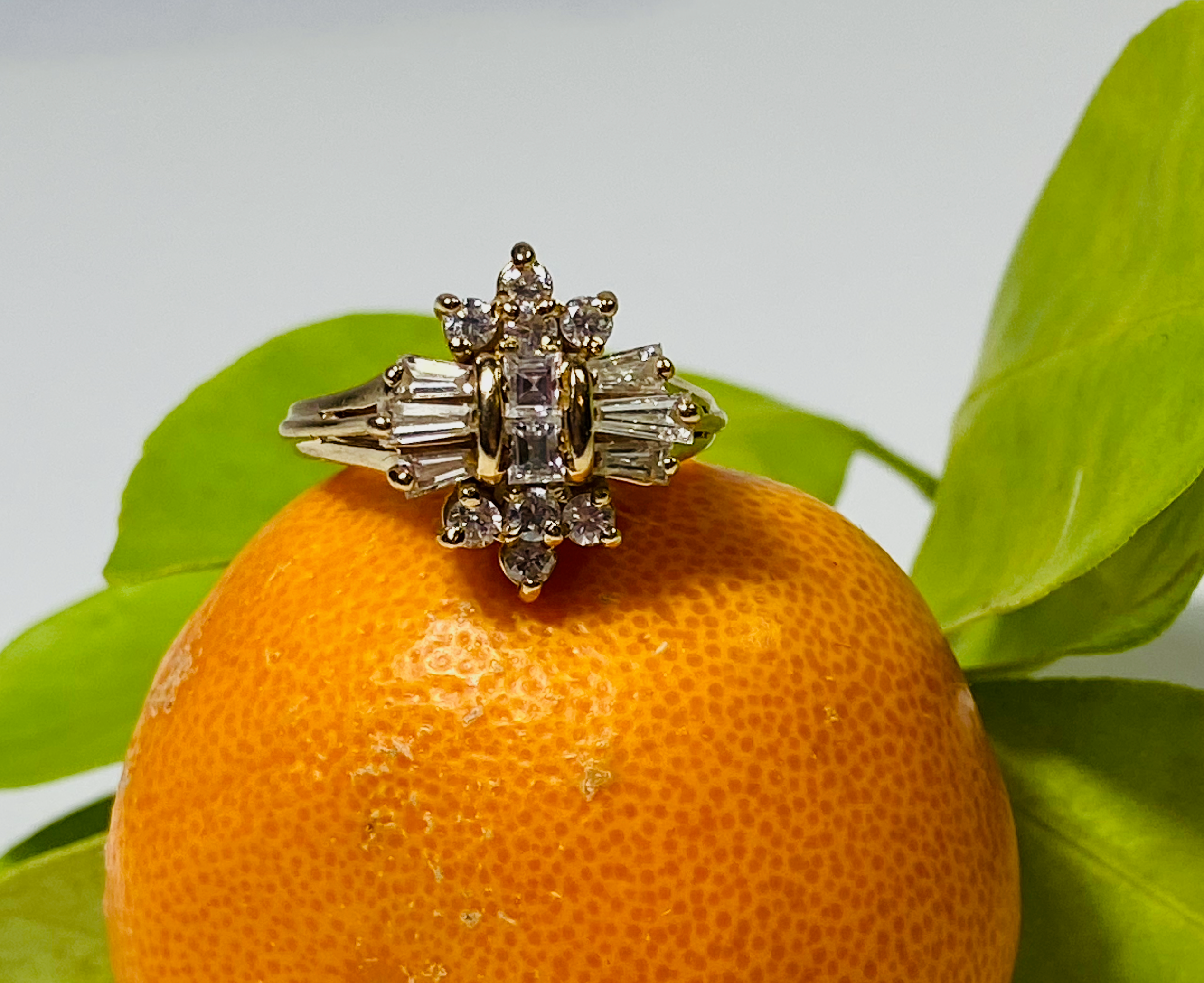 Gold and Diamond Dinner Ring