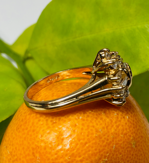 Gold and Diamond Dinner Ring