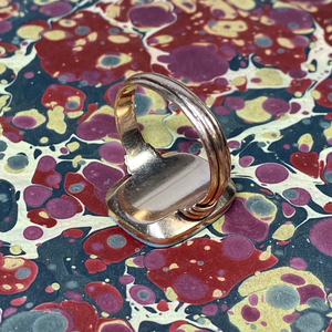 Art Deco Rose Gold Sardonyx Signet Ring