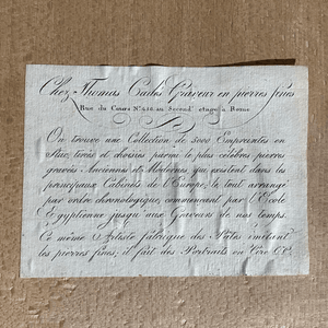 Grand Tour Cased Plaster Impronte from Thomas Cade circa 1830