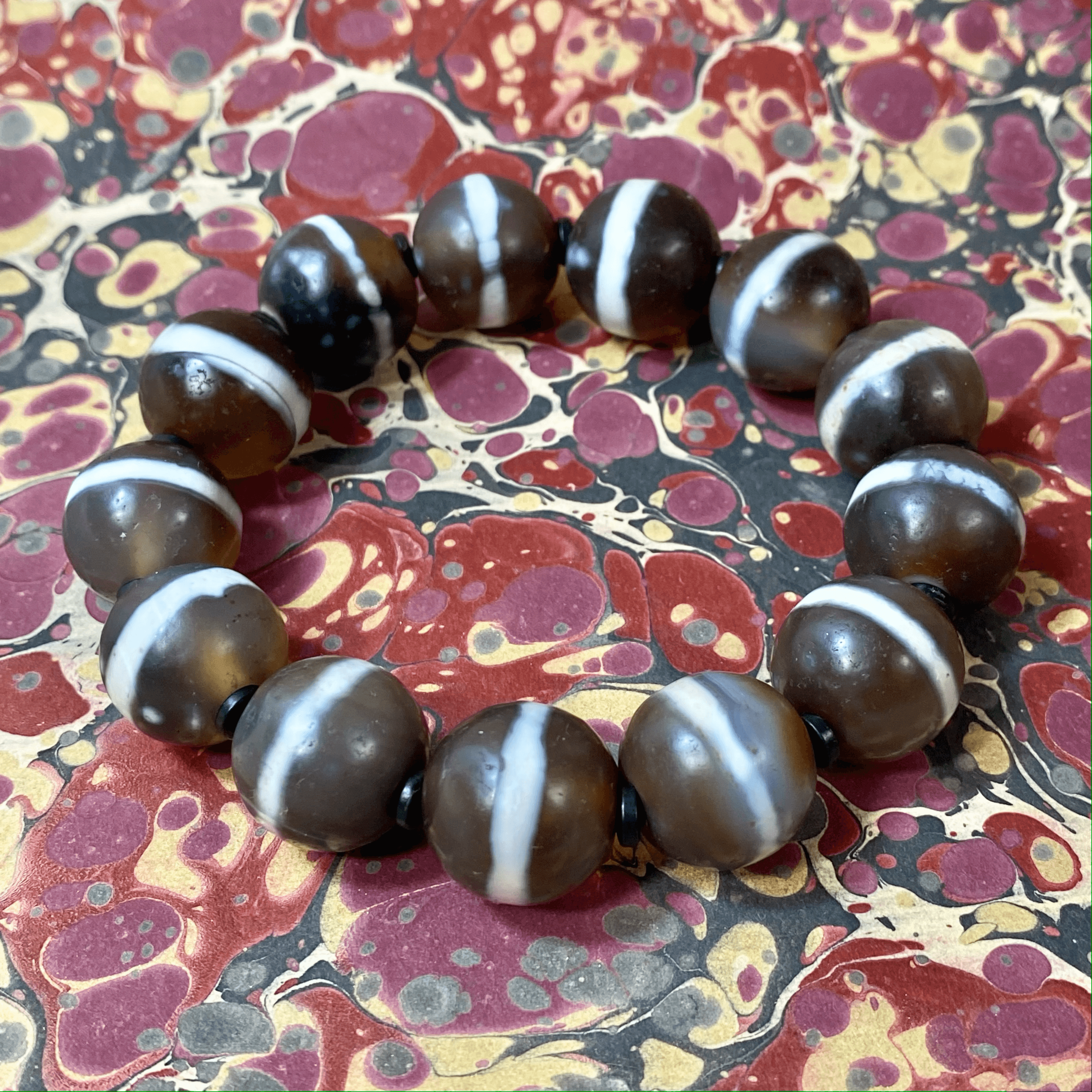 Antique Pharmacist Bead Bracelet