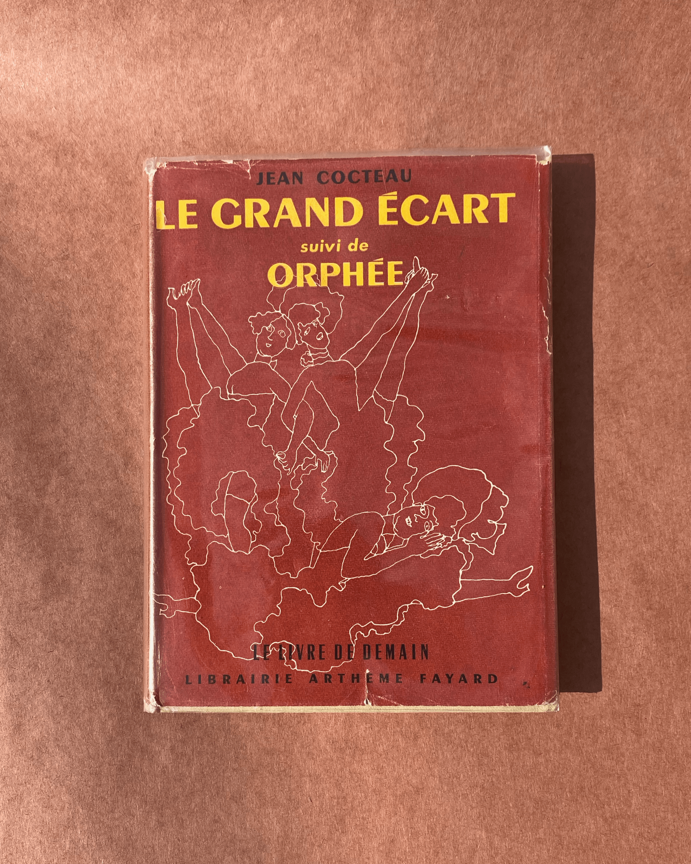 Le Grand Écart 1954 1st Edition with pen and ink drawing by Jean Cocteau - Tuxedo Park Junk Shop