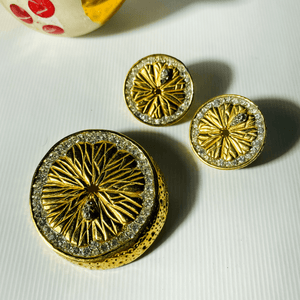Marcel Boucher Pavé Lemon Slice Bijouterie - Tuxedo Park Junk Shop